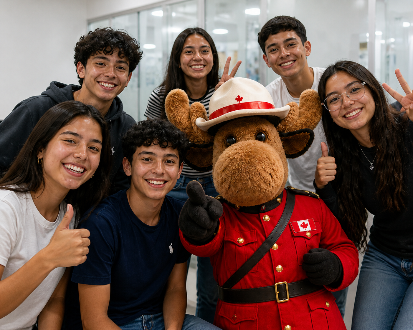 Estudiantes Alianza Canadiense con Mounty